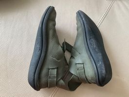 Merveilleuses chaussures LOINTS OF HOLLAND cuir vert t. 37