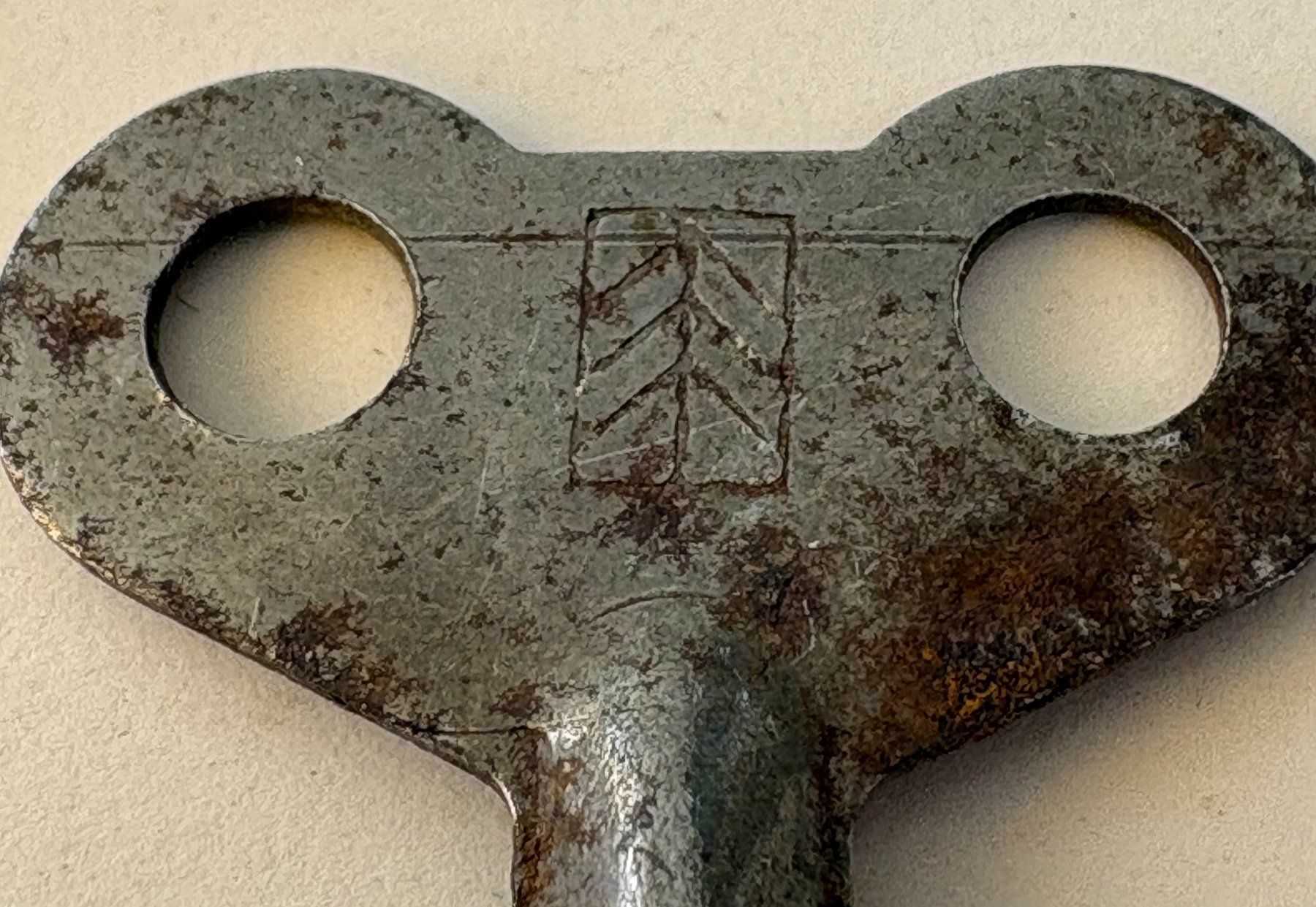 Chiavi: ANTIKER SCHLÜSSEL TIN LITHOGRAH COCK – Usato da Ostermundigen venduto da wini63 1