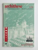 archithese  6–91: Architekturpolitik