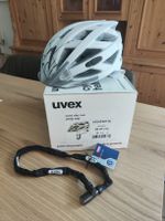 Uvex City i-vo Fahrradhelm, weiss matt + Fahrradschloss NEU