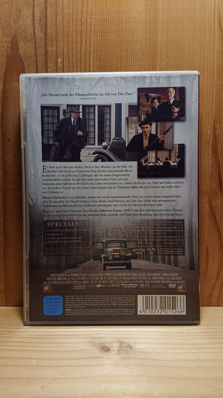 Tutti i DVDs: ROAD TO PERDITION DVD mit Tom Hanks – Usato da Wilderswil venduto da Exebub 1
