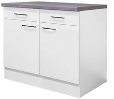 Weisser Küchenunterschrank von Mömax aus der Serie NEO