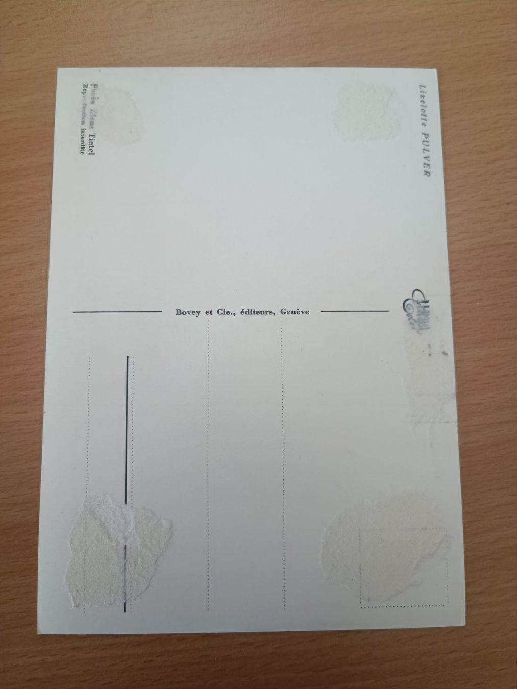 Autografi: Liselotte Pulver - handsignierte Autogrammkarte – Usato da Menziken venduto da Artographs 1