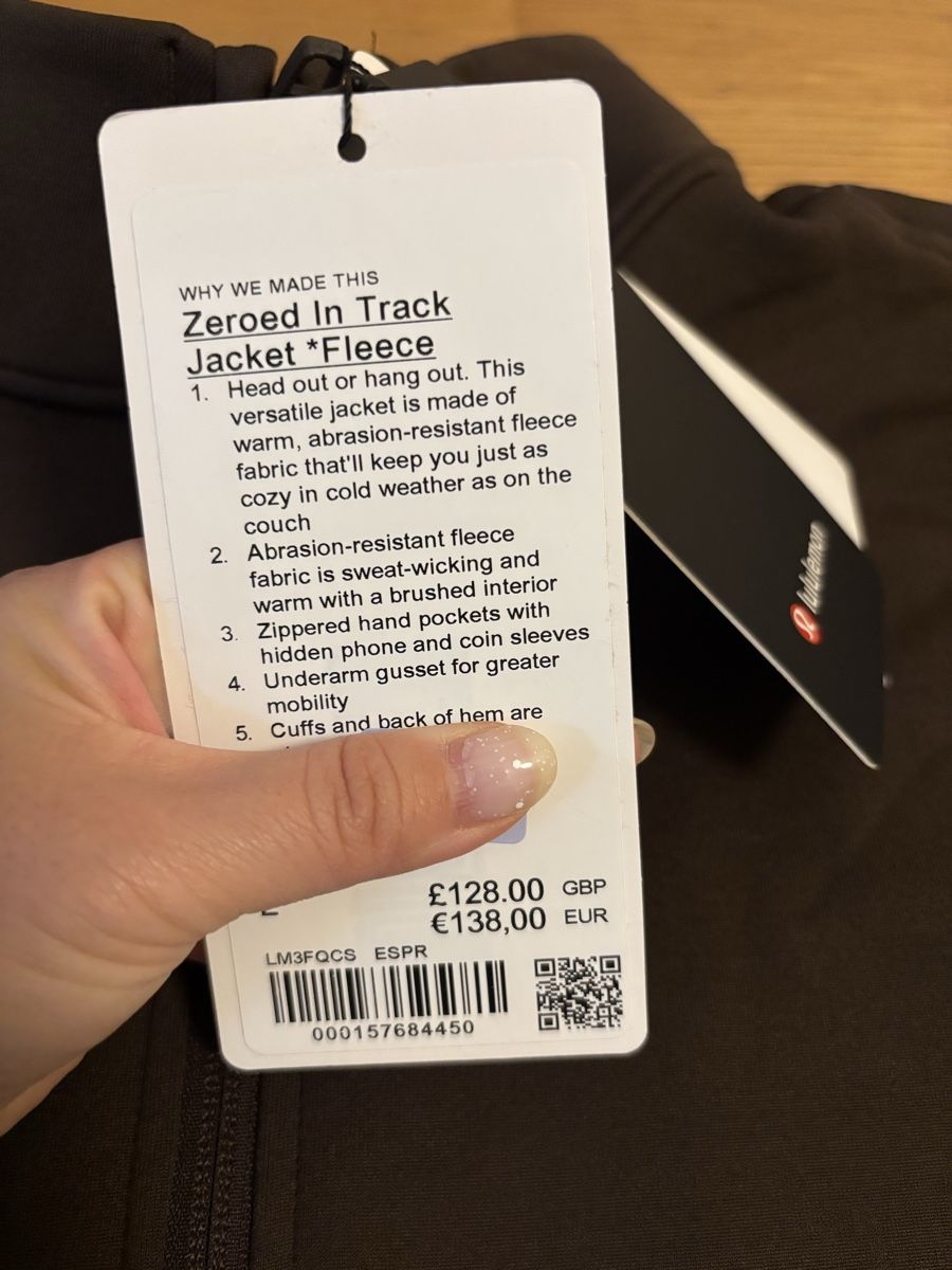 Lululemon Giacche: Lululemon Zeroed In Track Jacket Fleece Gr. L neu – Nuovo e nell'imballaggio originale da Zürich venduto da Candyforthesoul 7