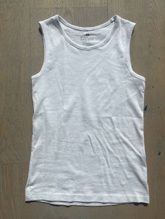 NEU! H&M Top Unterhemd Baumwolle Weiss Gr. XS - NEU!
