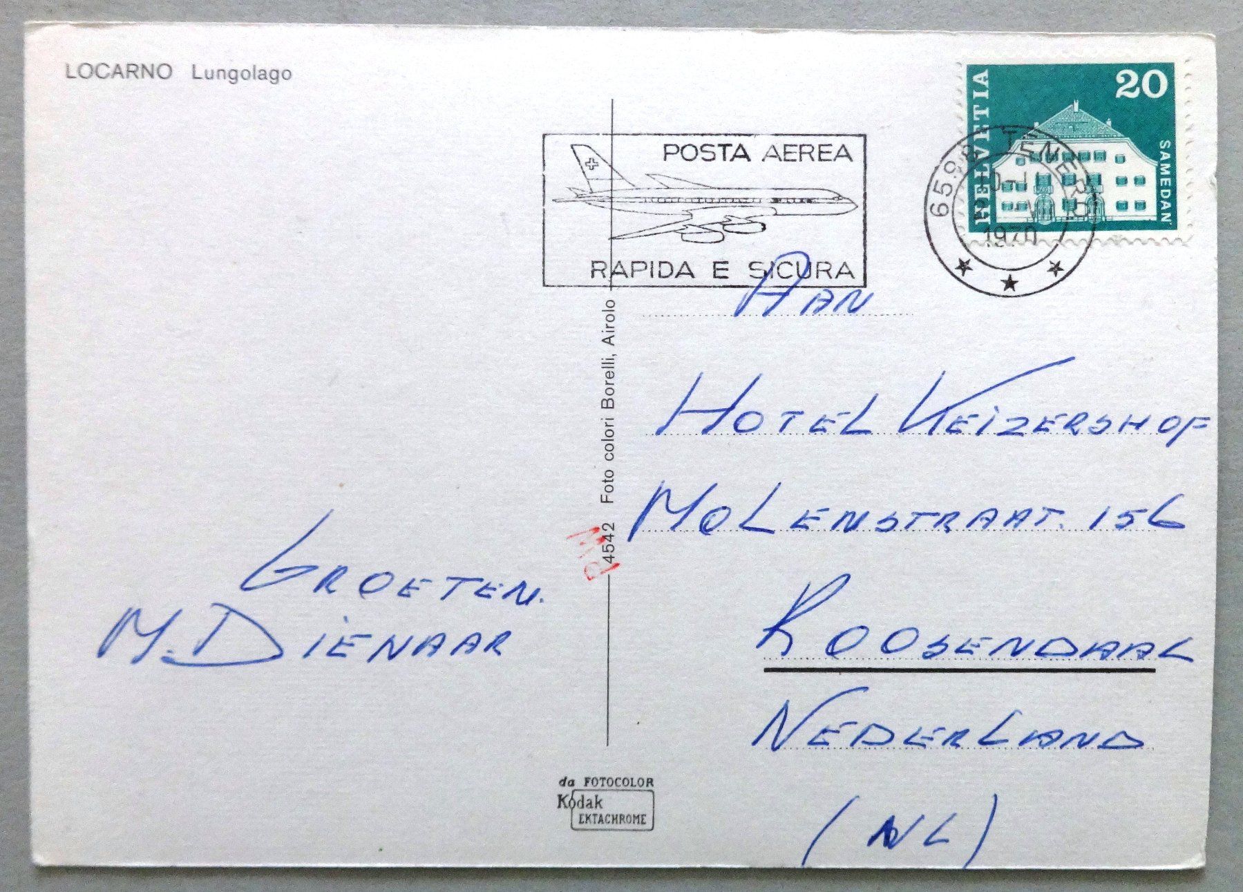 Cartoline postali: Locarno - Lungolago – Usato da Fétigny venduto da Billy2miny 1