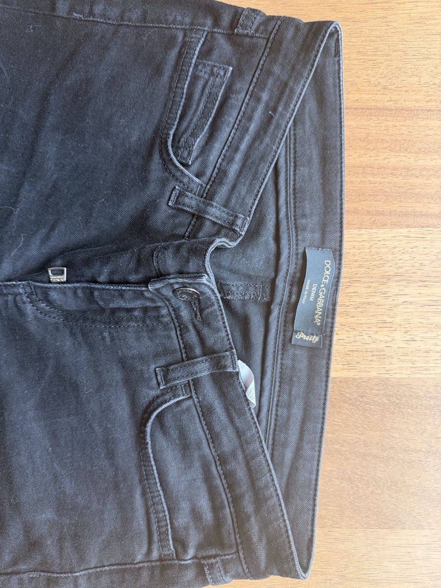 Dolce & Gabbana Jeans: Dolce & Gabbana Denim Jeans Black Lemon Patch – Gebraucht aus Zürich von Vikkinikki 2