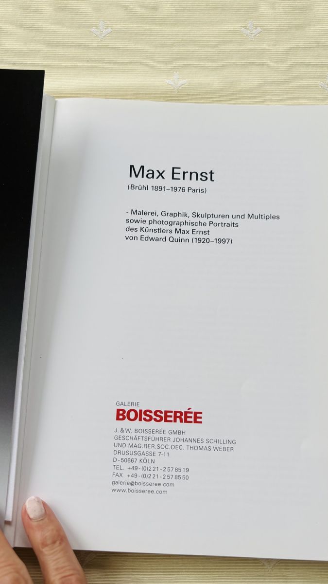 Libri: Max Ernst Buch Galerie Boisserée  – Usato da Basel venduto da NellyBotti 1