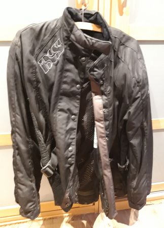 Veste de moto ISS, Goretex, noir,  comme neuf!