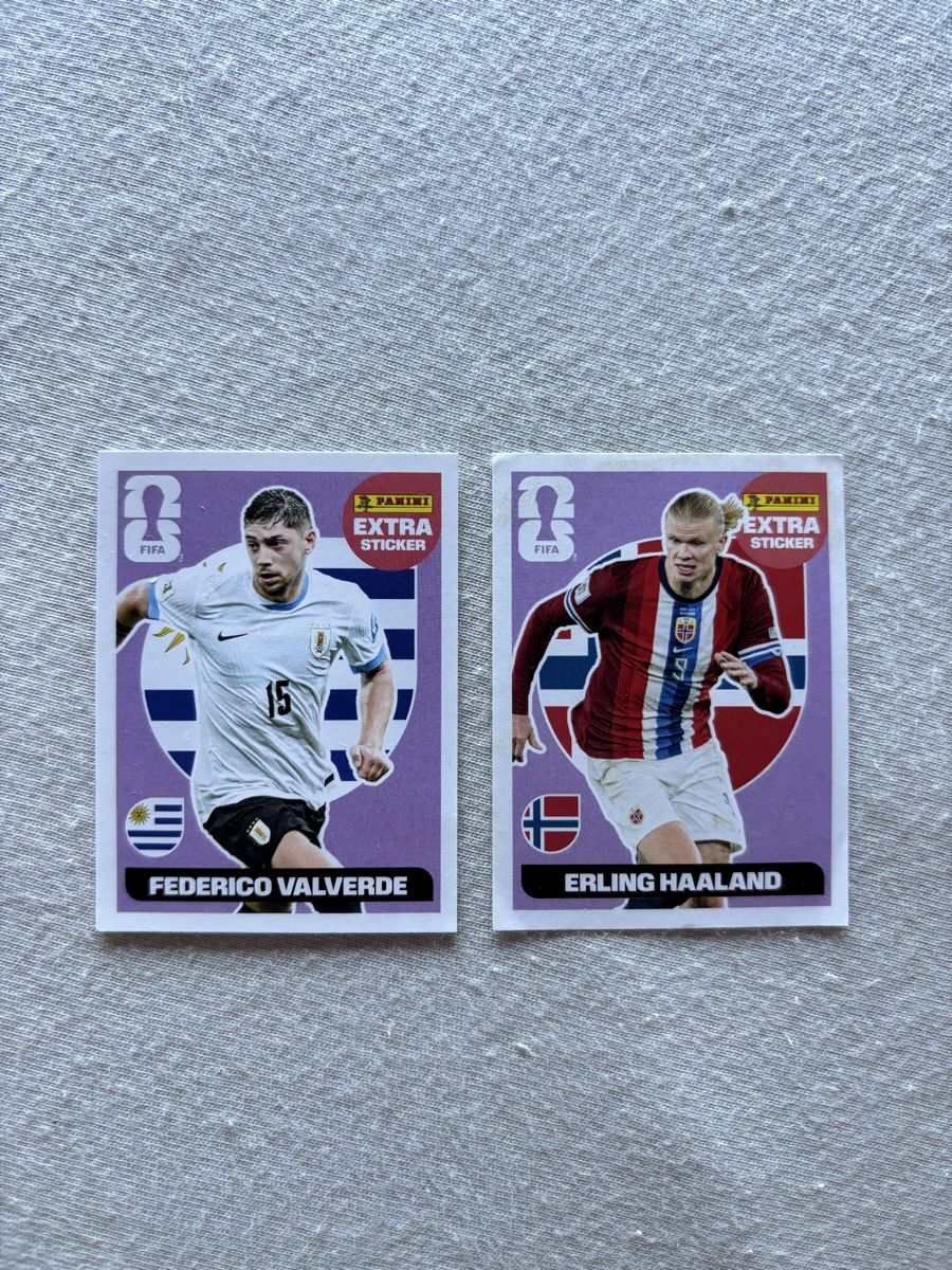 Panini Carte collezionabili: Fifa World Cup Extra Sticker, Valverde + Haaland – Nuovo (secondo la descrizione) da Schiers venduto da Dar_io