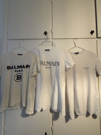 3 T-shirt Balmain Uomo Taglia M Bianco
