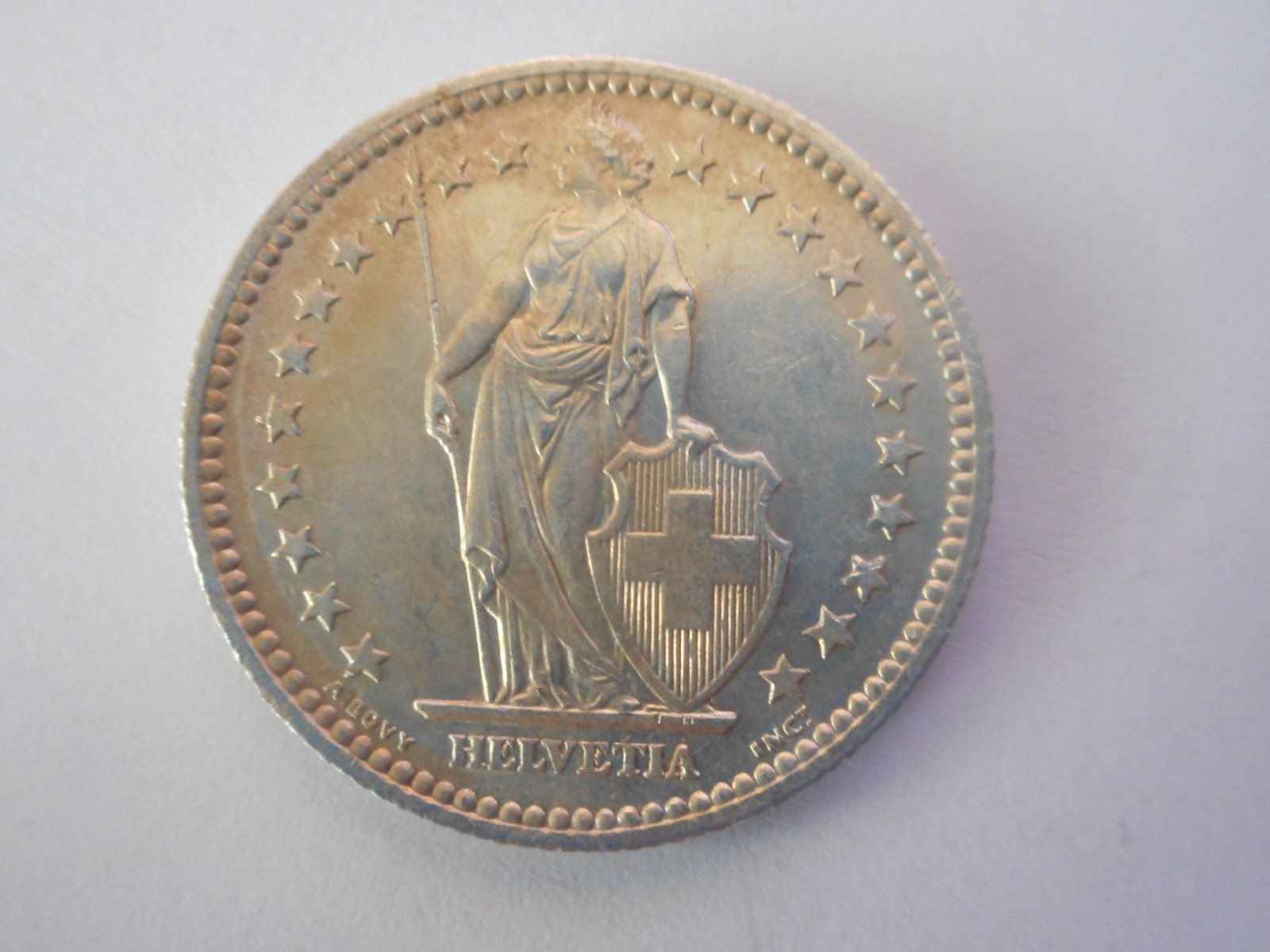 Tutti le monete: 2 Fr. 1957 silber  gute Erhaltung – Usato da Kriegstetten venduto da pizlad2010 1