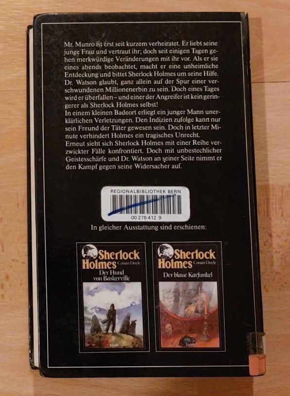 Bücher: Sherlock Holmes – Das gelbe Gesicht – Gebraucht aus Ebikon von henry76 1