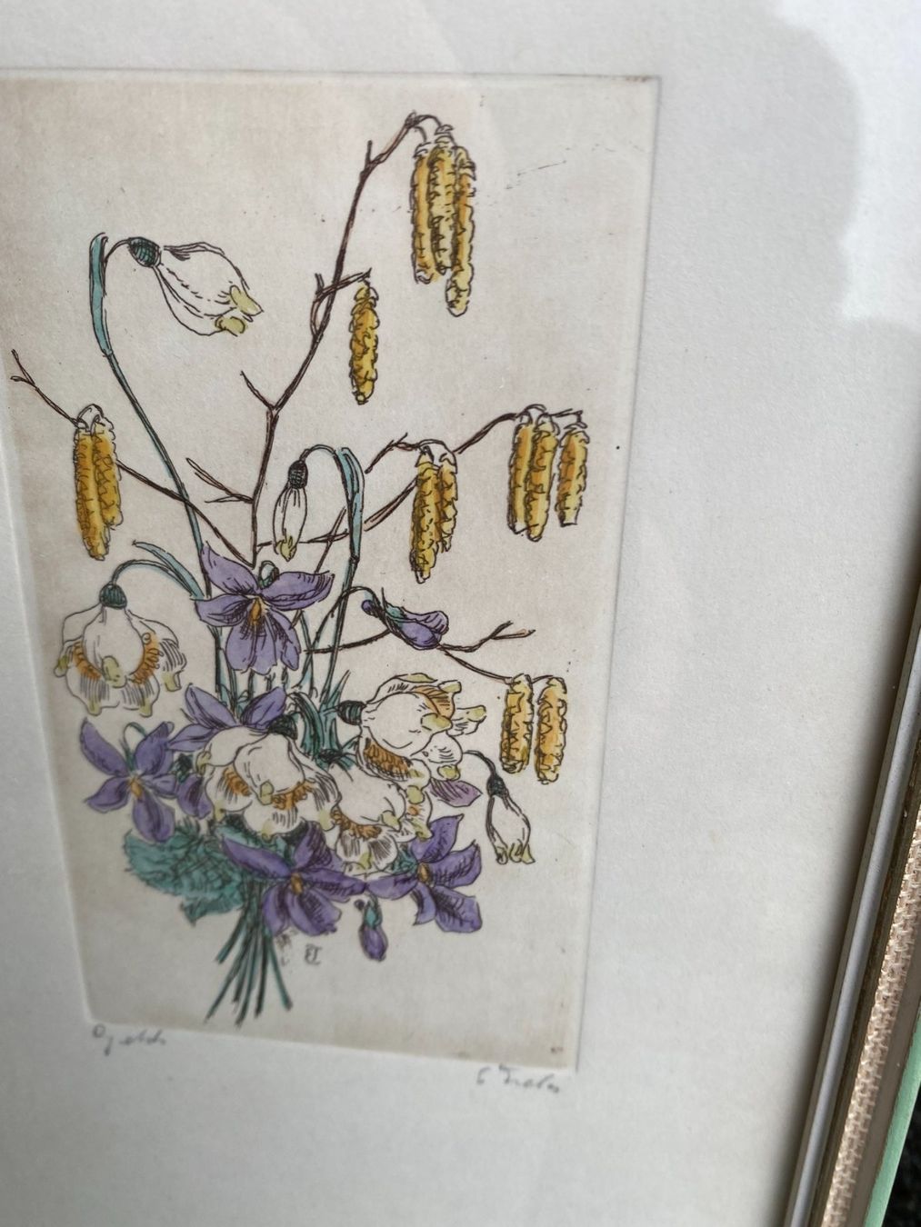 Poster & Bilder: Handgemachte Blumenbilder, 1962 – Gebraucht aus Unterengstringen von Dale2 1