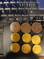 Lot de 9 anciennes pièces de collection rares  italie