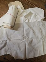 Leder Haut weiss und beige ungerade Stücke 