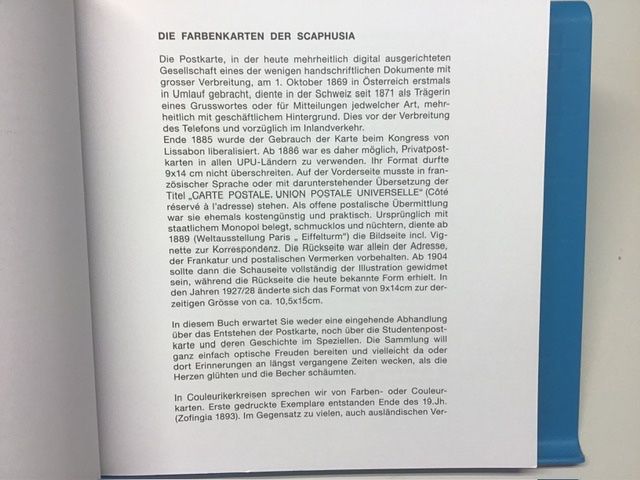 Libri: Farbenkarten Scaphusia Schaffhausen Studenten – Usato da Lichtensteig venduto da Babeli 1
