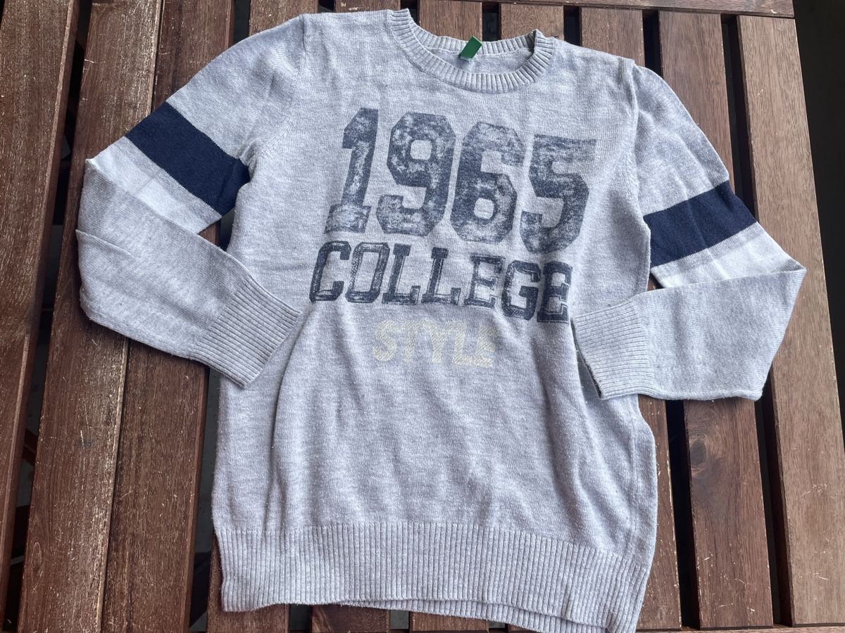Benetton Maglioni & Felpe: Benetton Strickpullover 1965 College Style Gr. 120 – Usato da Bern venduto da brup