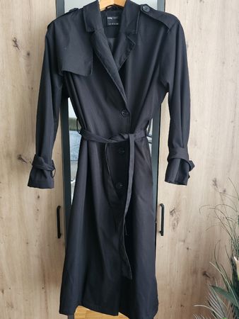 Trenchcoat Sinsay, schwarz, Gr.S, guter Zustand