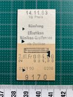 Rümlang - Effretikon / Nänikon-Greifenssee, SBB Billett