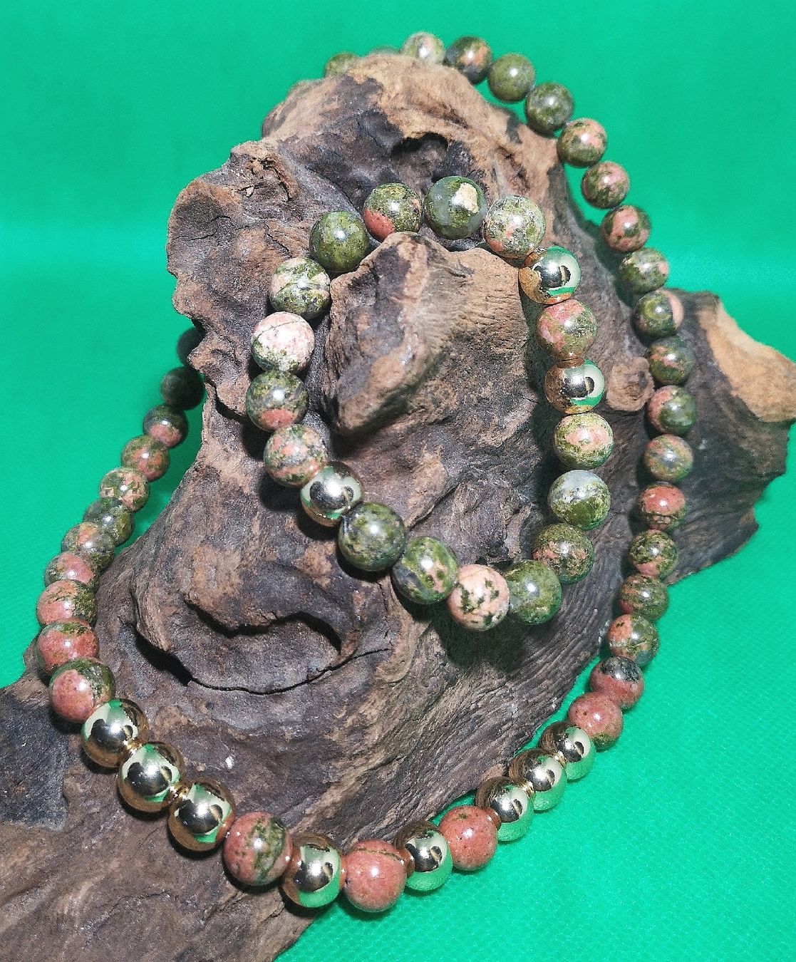 Catenine: Unakite Steink. - Spendenaktion – Nuovo (secondo la descrizione) da Unterkulm venduto da Nachtigall 3