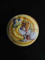 Vintage Diddl Sammeldose, Baby Diddlina mit Schmetterling