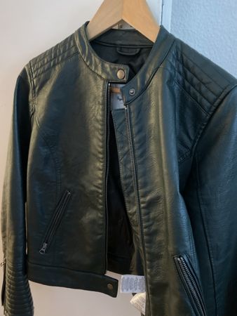 Damen Kunstlederjacke Pepe Jeans dunkelgrün Grösse M