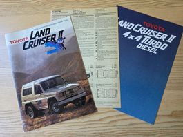 Toyota Land Cruiser J7 Prospekt Preisliste Poster 1987