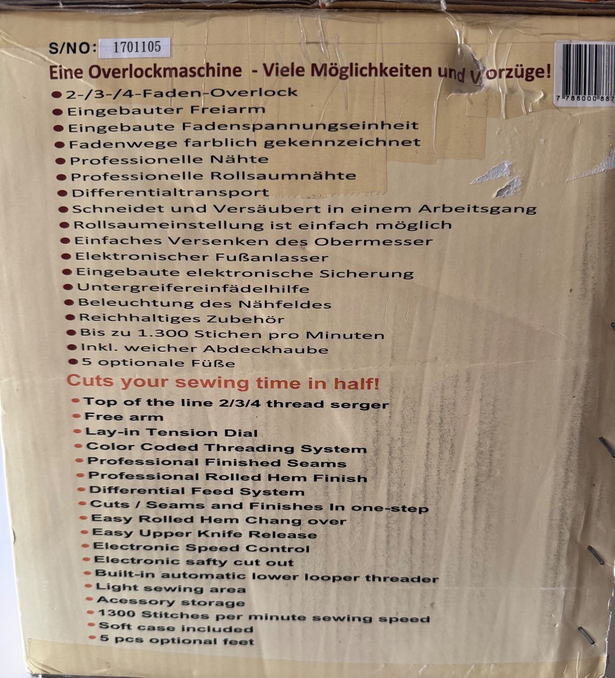 Macchine da cucire: Nähmaschine Gritzner 788 Overlock – Usato da Künten venduto da andi_5454 3