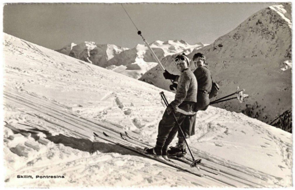 Cartoline postali: Pontresina - Skilift – Usato da Binningen venduto da Mountainrider