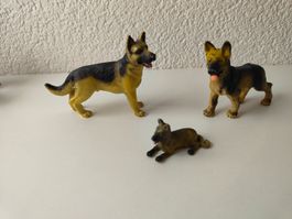 Schleich Hunde Schäferhund Welpe Familie Haustier Hund 1998