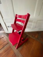 Stokke Tripp Trapp rote Kinderstuhl Holz gebraucht