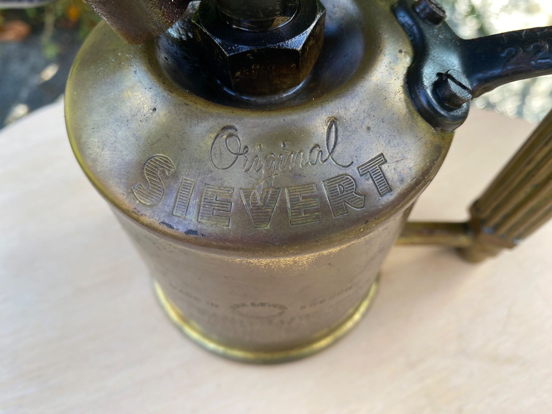 Tutti gli attrezzi: alte Lötlampe Max Sievert Stockholm – Usato da Feldbach venduto da Olive1 6