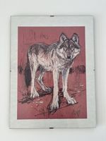 Gemälde Wolf 30x40 cm
