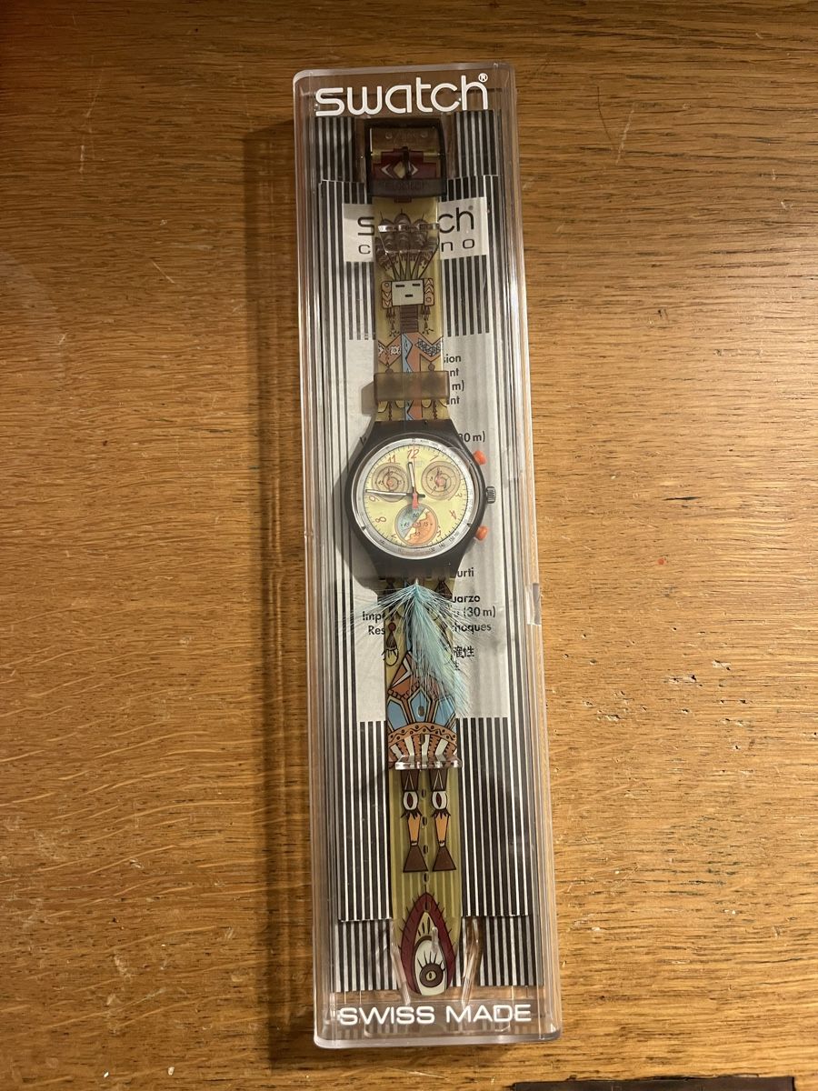 Swatch Uhren: Original Swatch Uhr Chrono Tanzfedern – Neu und originalverpackt aus St. Gallen von katercarlos 3