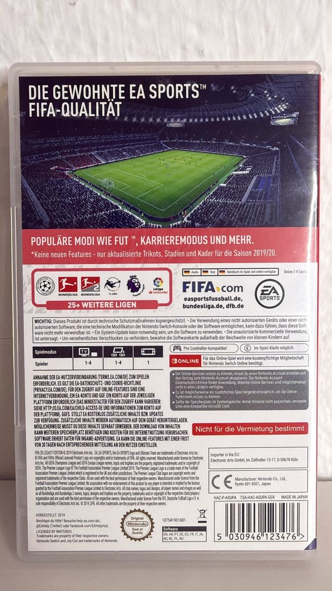 Nintendo Jeux: FIFA 20 - Nintendo Switch Game - Legacy Edition - Soccer – D'occasion à Ehrendingen par bubulence 1