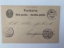 Postkarte von Welschenrohr nach Langendorf über Solothurn