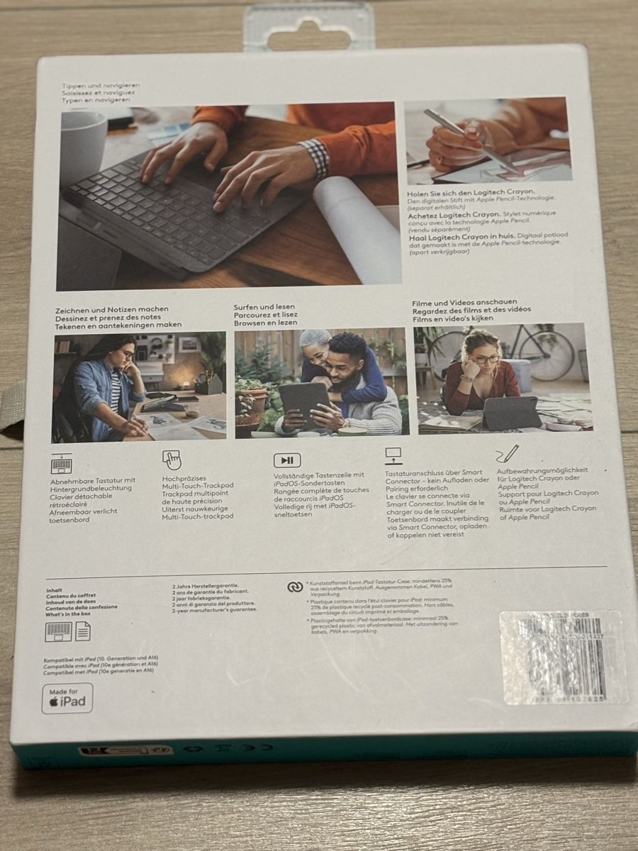 Logitech Tastiere: Étui de clavier avec trackpad et technologie Smart Connector – Nuovo e nell'imballaggio originale da Tafers venduto da Claire_rng5 1