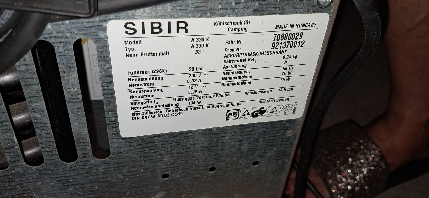 Frigoriferi & Refrigeratori: sibir Kühlbox A 330K – Usato da Gerlafingen venduto da kaple 4
