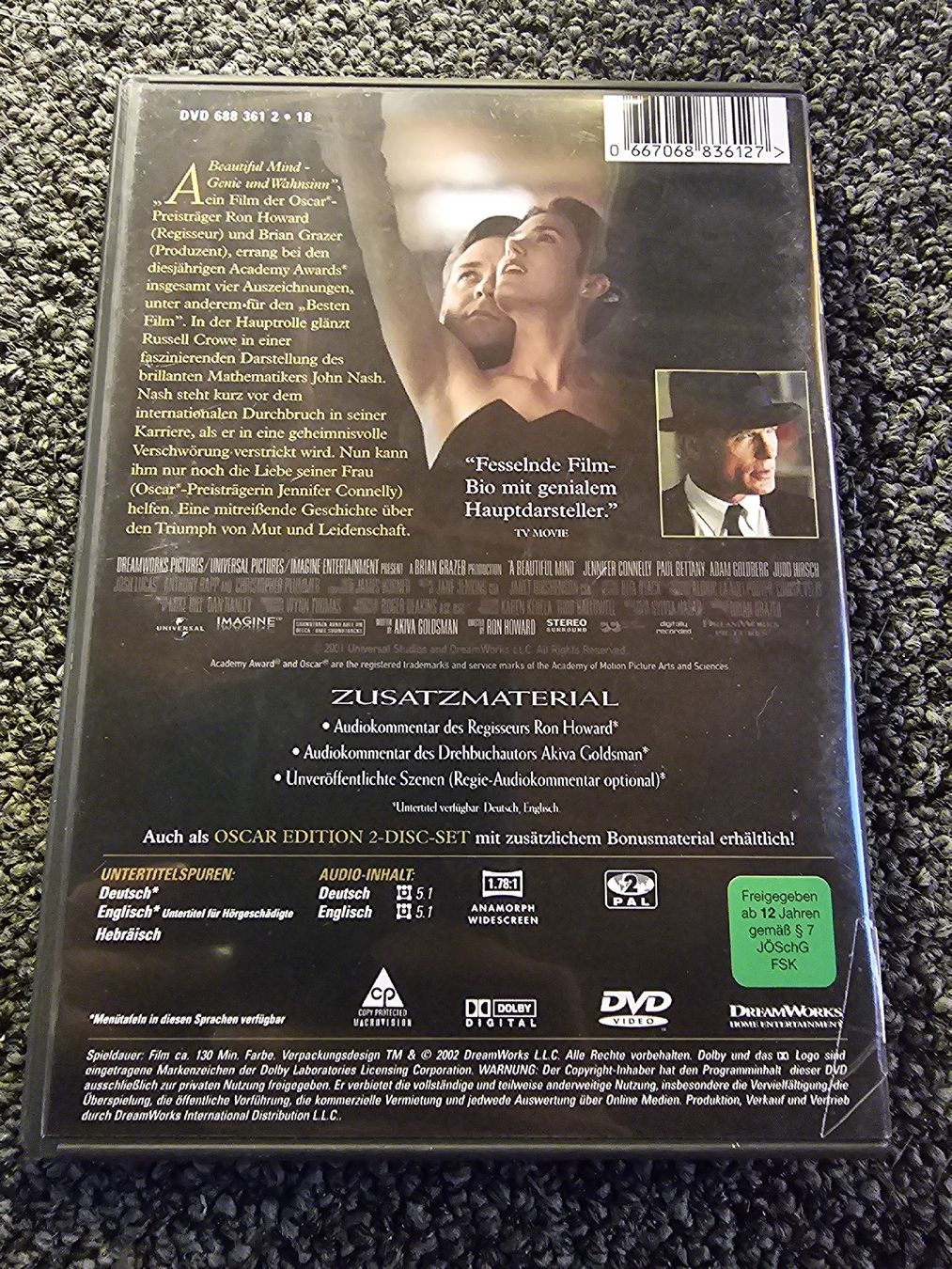 Alle DVDs: DVD A Beautiful Mind (21560) – Gebraucht aus Ruswil von jan_bxl5 1