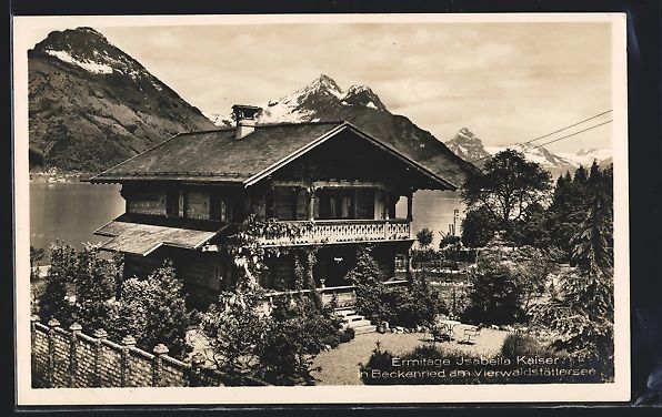 Cartoline postali: Beckenried am Vierwaldstättersee, Ermit – Usato da Berlin venduto da bartko-reher