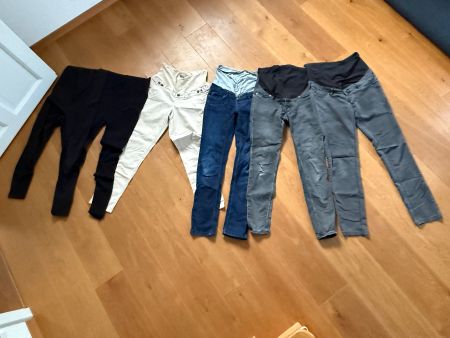 Schwangerschaftshosen / Umstandshosen Set 6 Stück