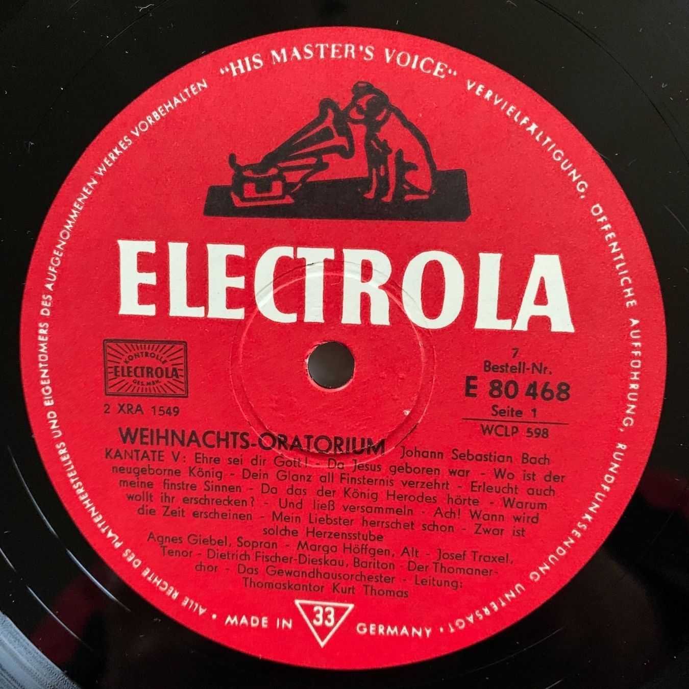 Dischi in vinile: 4-LP-Box Kurt Thomas /  Bach: Weihnachts-Oratorium – Usato da Stans venduto da Abukadnezar 2