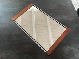 Miroir Vintage Teck et Métal Danemark Années 70
