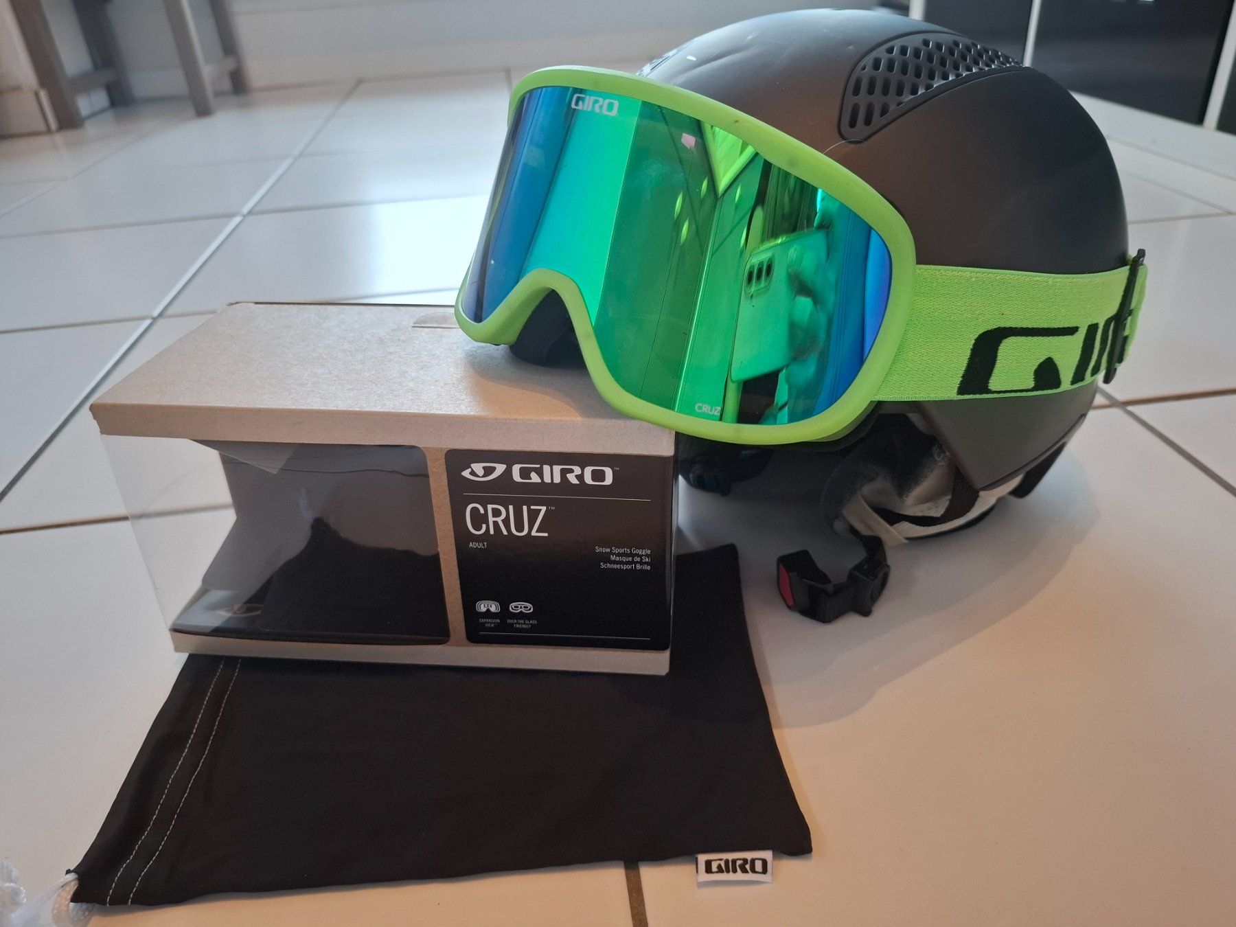 Casques: Skihelm mit Skibrille – D'occasion à Baar par aerdna84 1