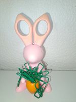 Porte ciseaux lapin + aimant + 14 trombones