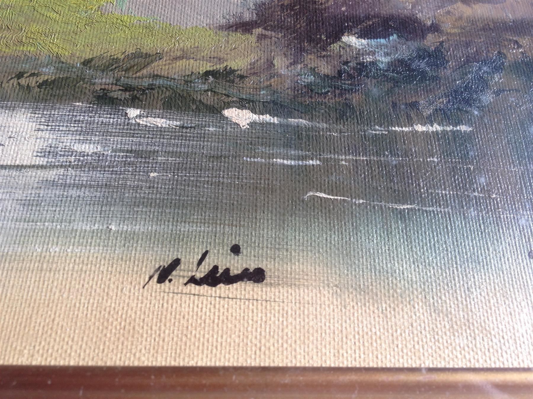 Tableaux: Marais - N.luis Peinture paysage – D'occasion à Farvagny-le-Grand par LaCaverne 8