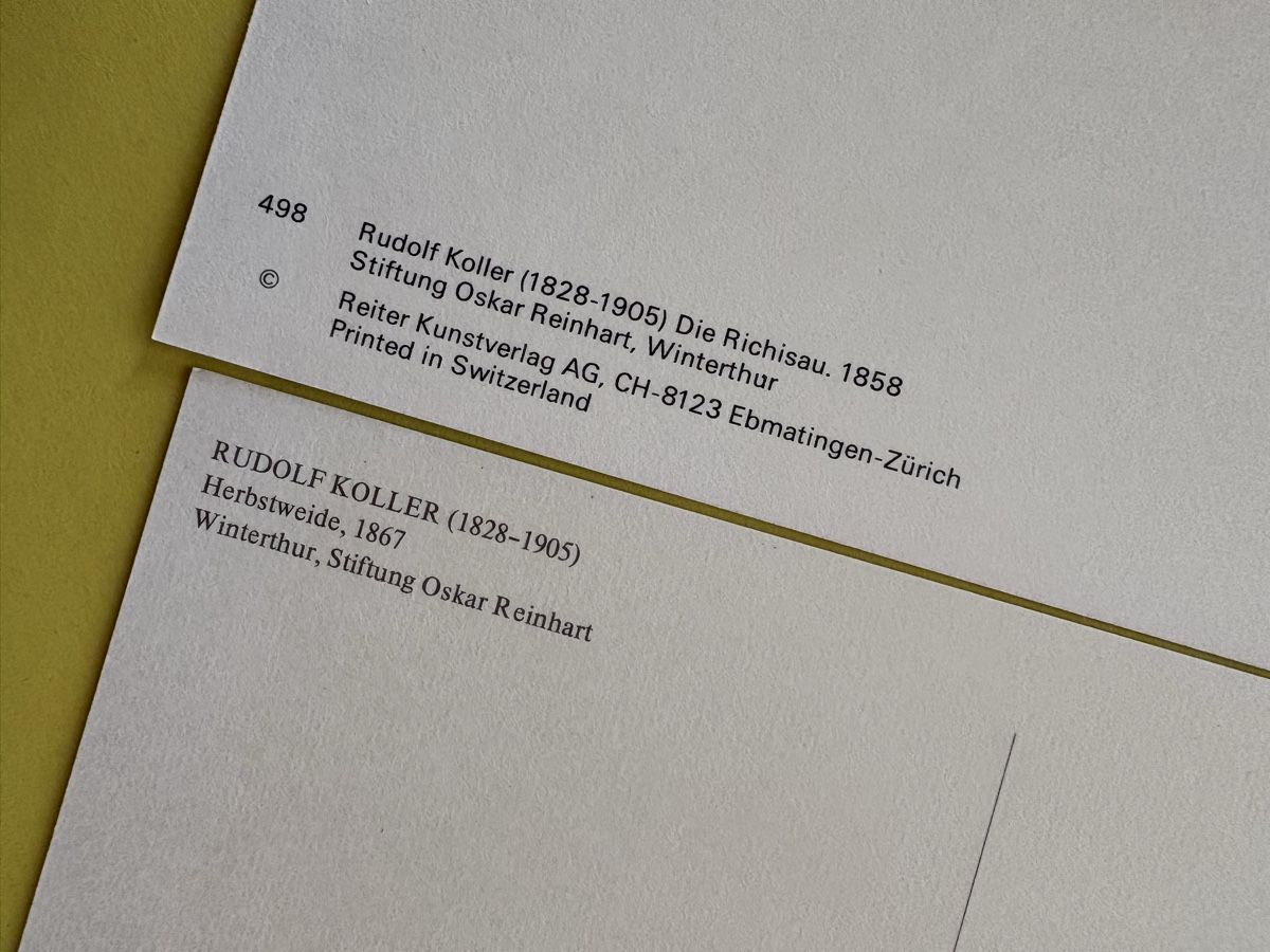 Cartoline postali: AK mit Kunst von Rudolf Koller – Usato da Rümlang venduto da Kartenpost1 1