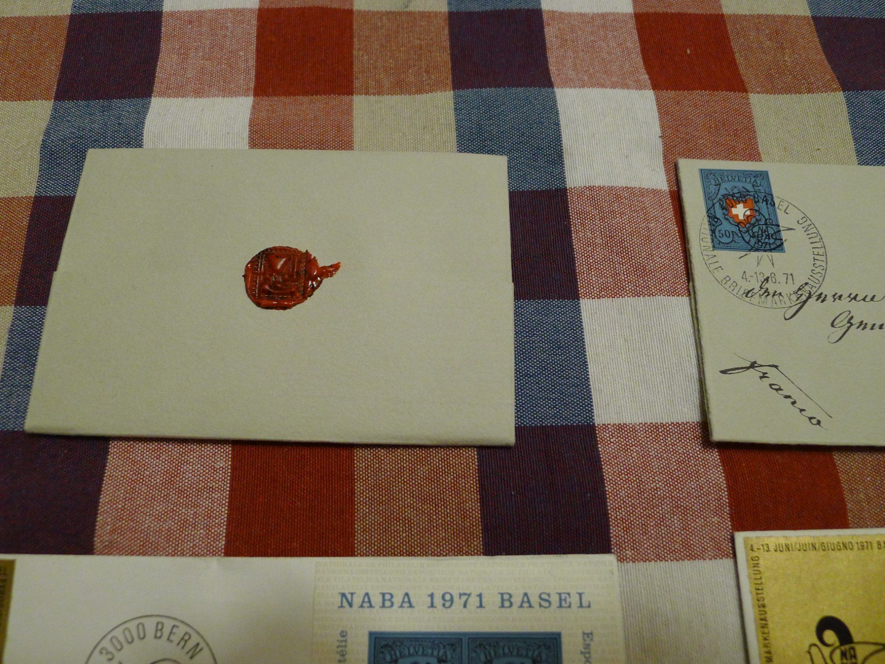 Tutti i francobolli: 1971 NABA FDC und kleine FDC mit Siegellack – Usato da Dagmersellen venduto da Zwitschzwitsch 3