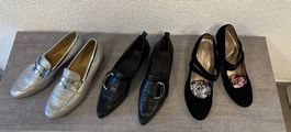 Drei Paar Marken-Schuhe in  Gr. 40/ Paarpreis